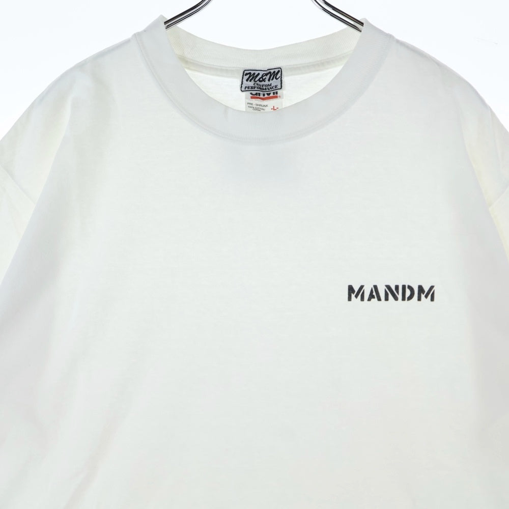 m&m(エムアンドエム) 90s × ELT 8th Anniversary Tee anvilタグ ELT8周年記念限定 両面プリント クルーネック 半袖Tシャツ カットソー ホワイト