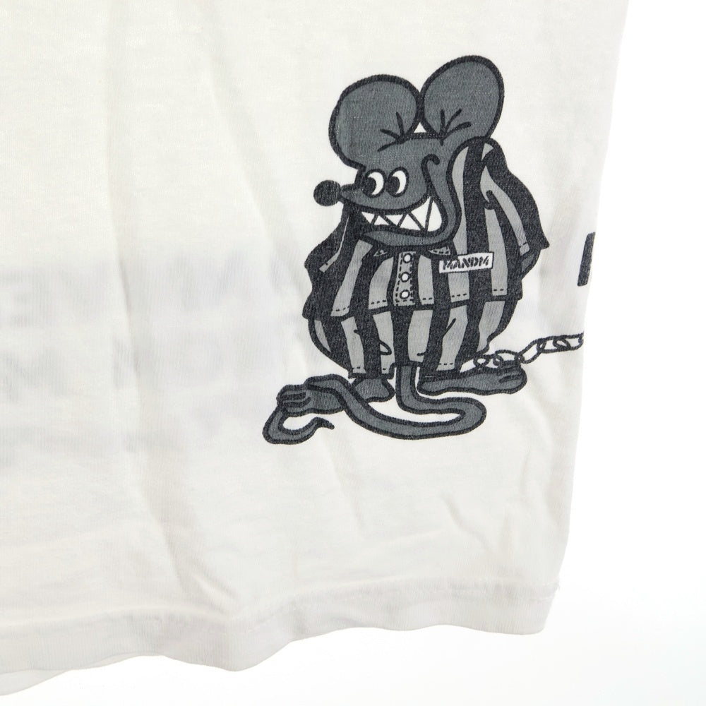 m&m(エムアンドエム) 90s × ELT 8th Anniversary Tee anvilタグ ELT8周年記念限定 両面プリント クルーネック 半袖Tシャツ カットソー ホワイト