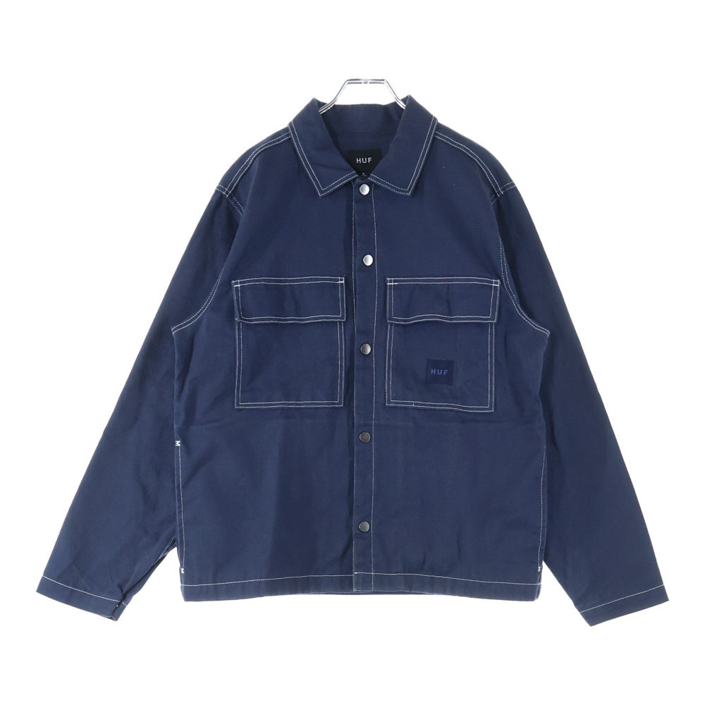 HUF(ハフ) 24AW MASON SHACKET ワークジャケット ネイビー BU00212