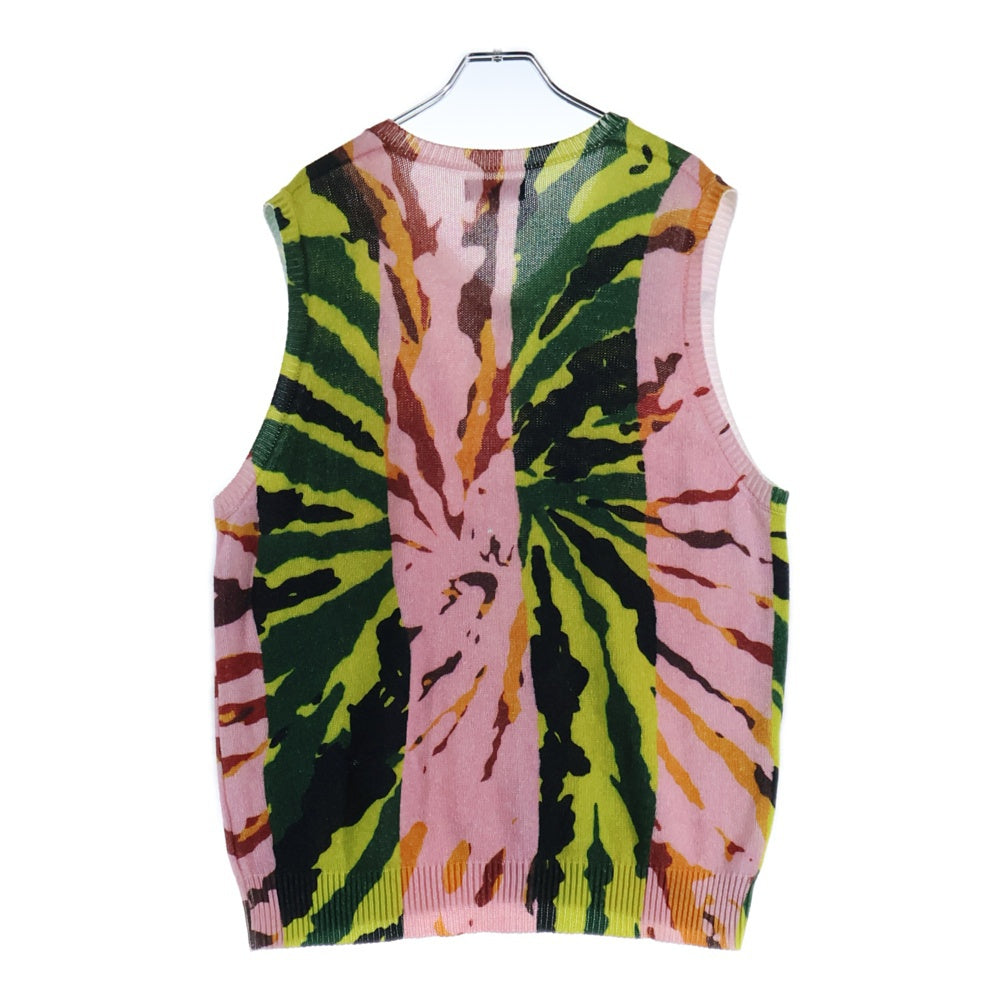 STUSSY(ステューシー) Printed Sweater Vest Vネック プリンテッド ベスト マルチ