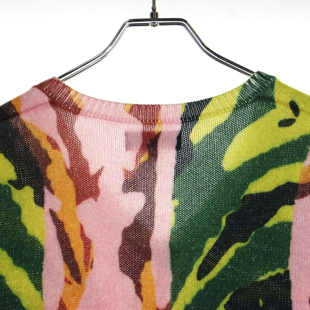 STUSSY(ステューシー) Printed Sweater Vest Vネック プリンテッド ベスト マルチ