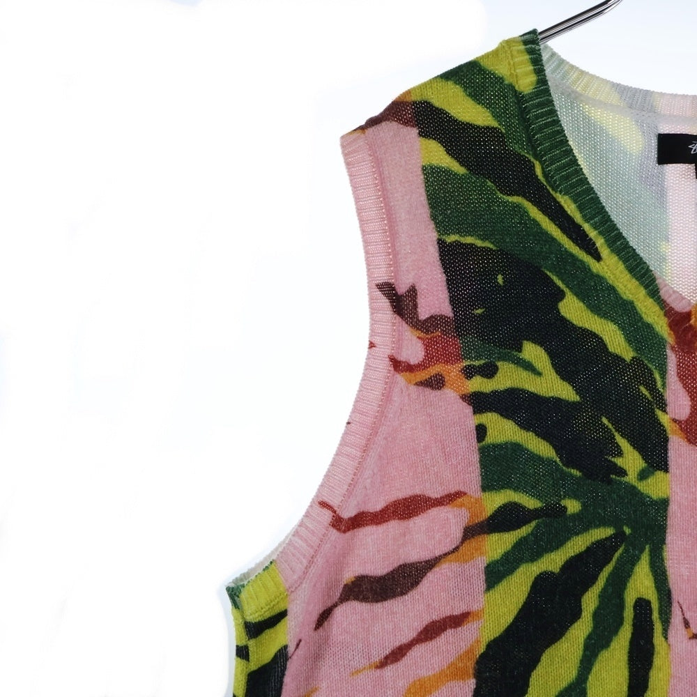 STUSSY(ステューシー) Printed Sweater Vest Vネック プリンテッド ベスト マルチ
