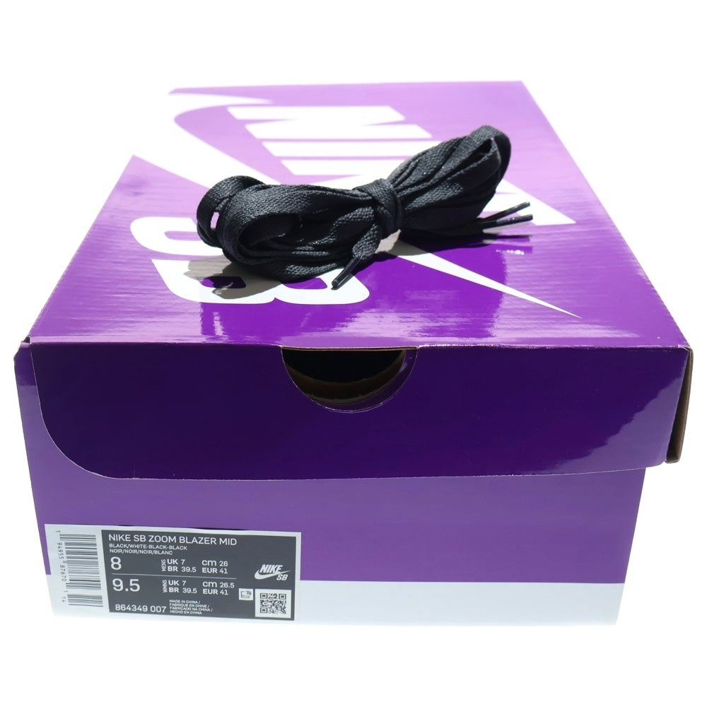 NIKE(ナイキ) SB BLAZER ZOOM MID SB ブレザー ズーム ハイカットスニーカー 26cm ブラック 864349-007