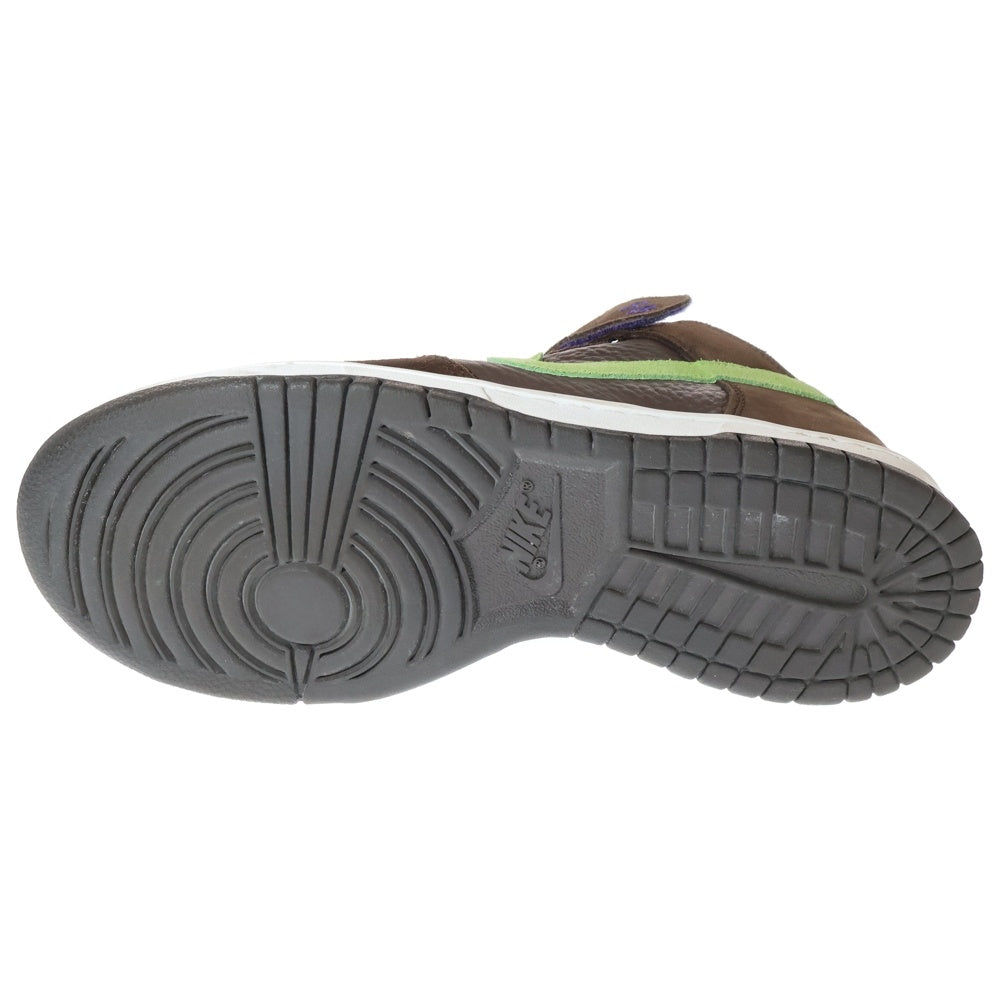 NIKE(ナイキ) 【観賞用 2007年製】 DUNK MID PRO Donatello ダンク ミッドカットスニーカー ドナテロ ブラウン/グリーン US8.5/26.5cm 314383-231