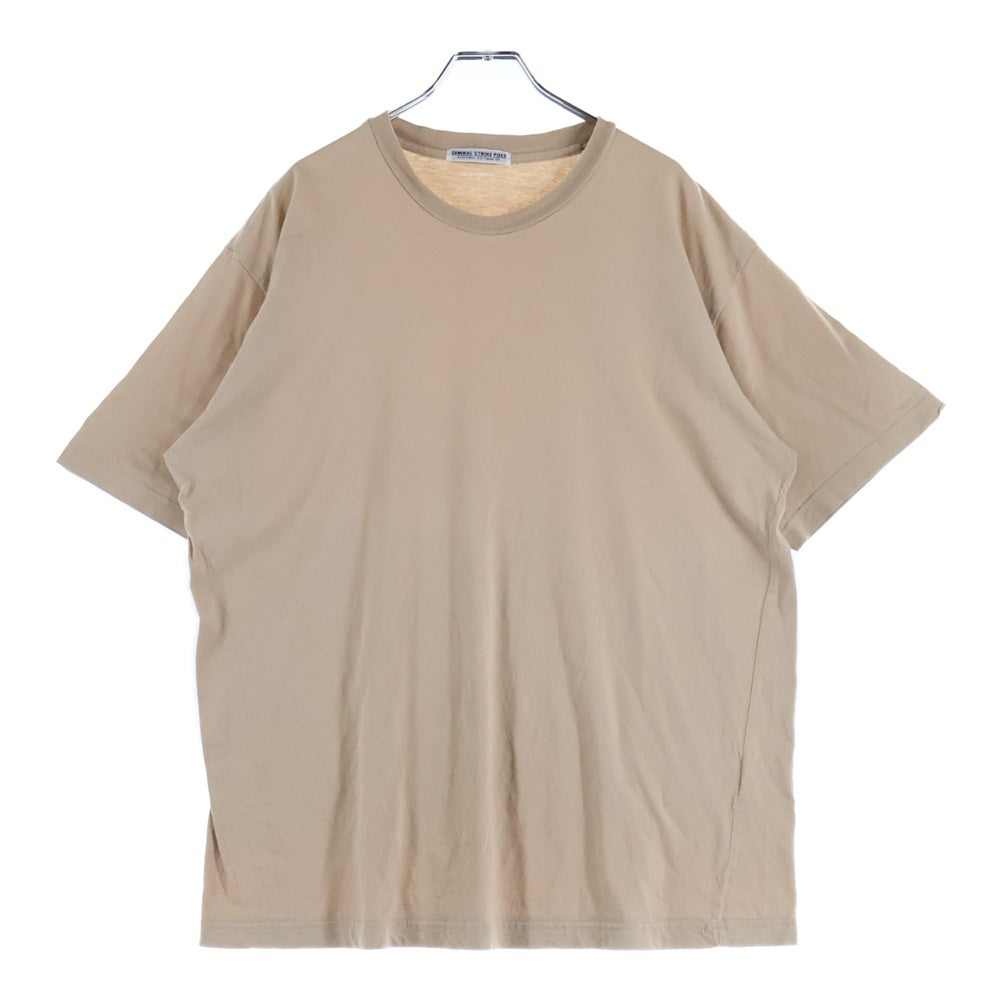 ELECTRIC COTTAGE(エレクトリックコテージ) コットン クルーネック 半袖シャツ ベージュ