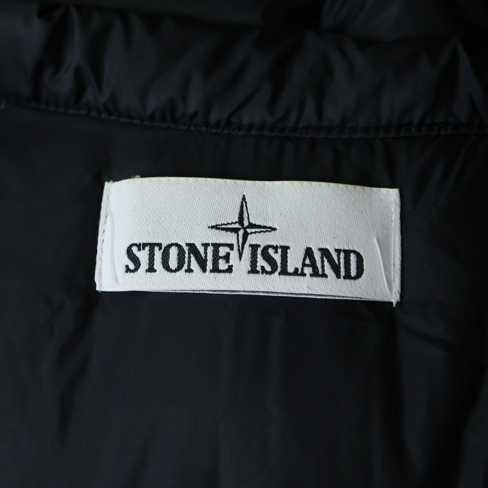 STONE ISLAND(ストーンアイランド) 18AW PERTEX QUANTUM Y DOWN PARKA パーテックス クアンタム ロゴワッペン ダウンジャケット フーディー ネイビー 691570821