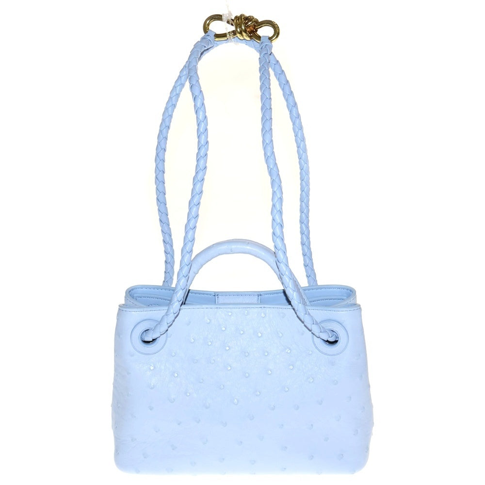 BOTTEGA VENETA(ボッテガヴェネタ) Mini Andiamo ミニ アンディアーモ レザー 2WAY ハンドバッグ ショルダーバッグ ライトブルー 805232