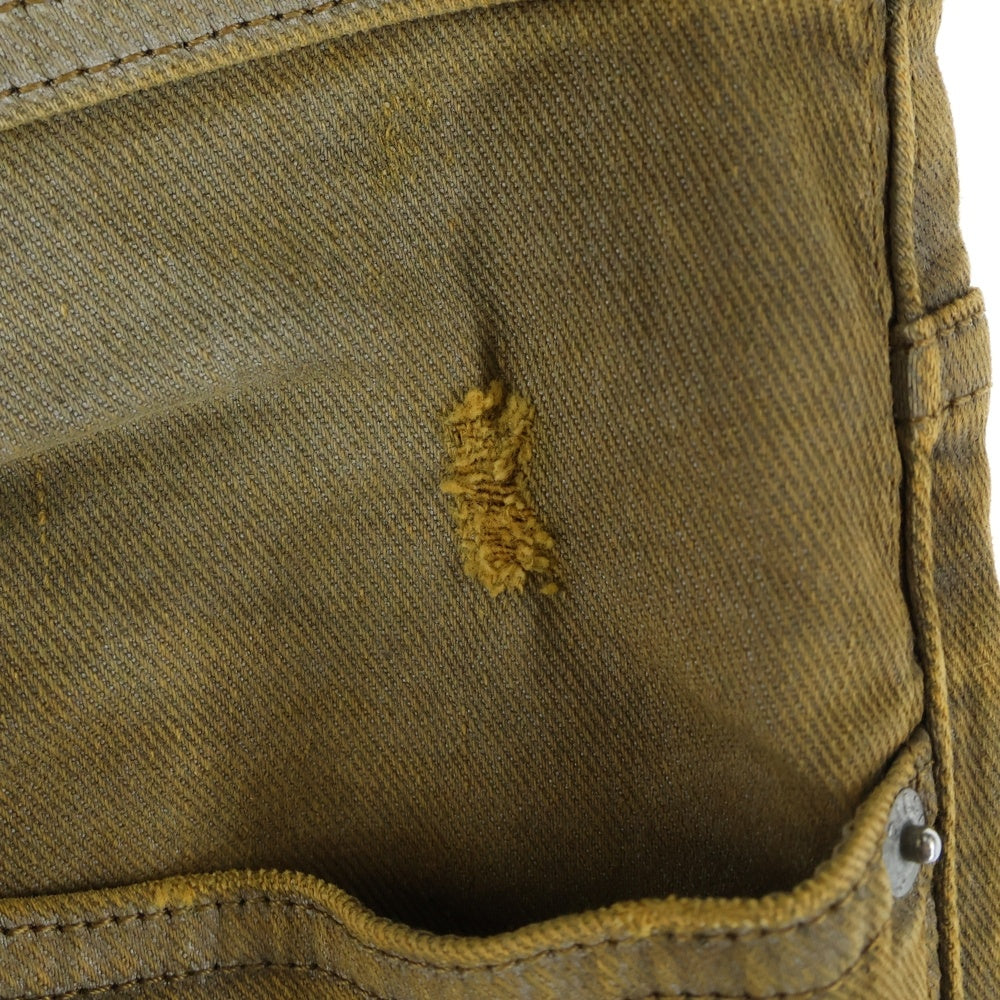 DIESEL(ディーゼル) SLEENKER スリムフィット クラッシュ加工 ストレートデニムパンツ ジーンズ ベージュ