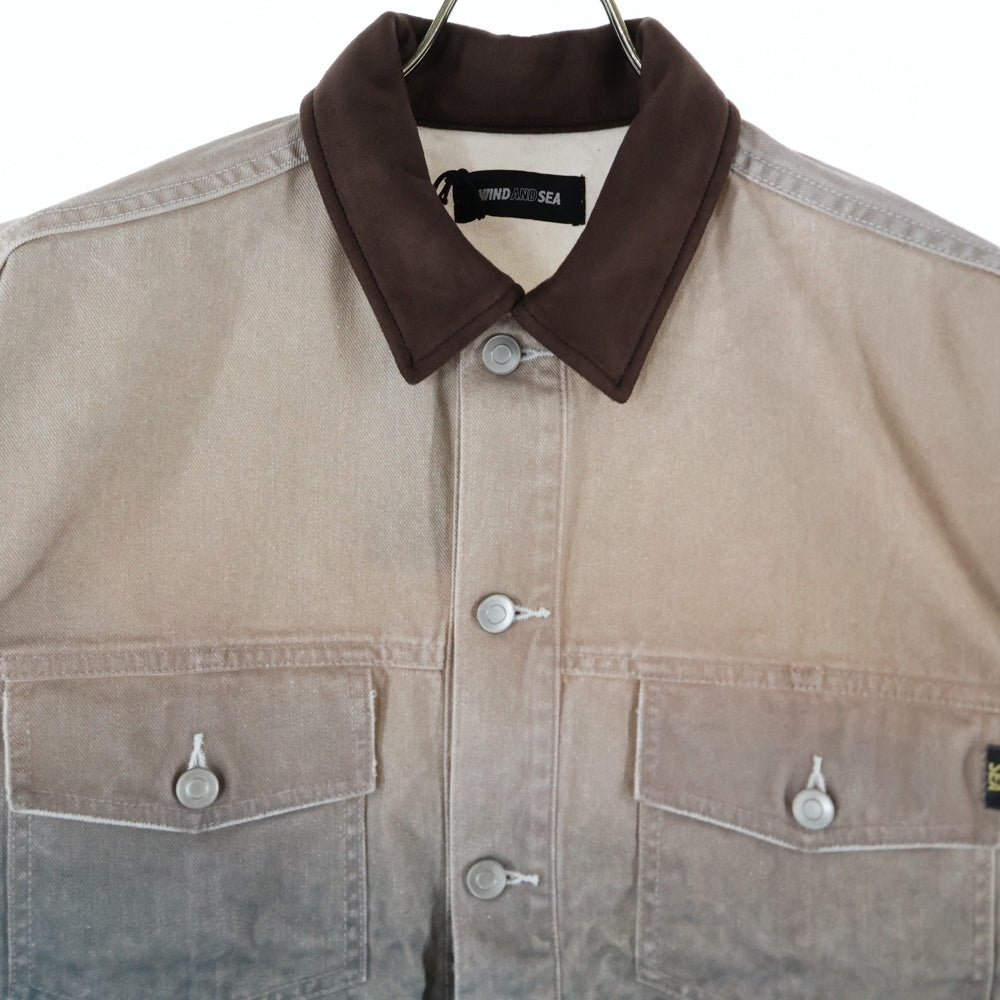 WIND AND SEA(ウィンダンシー) Photo Denim Jacket フォト デニムジャケット ブラウン