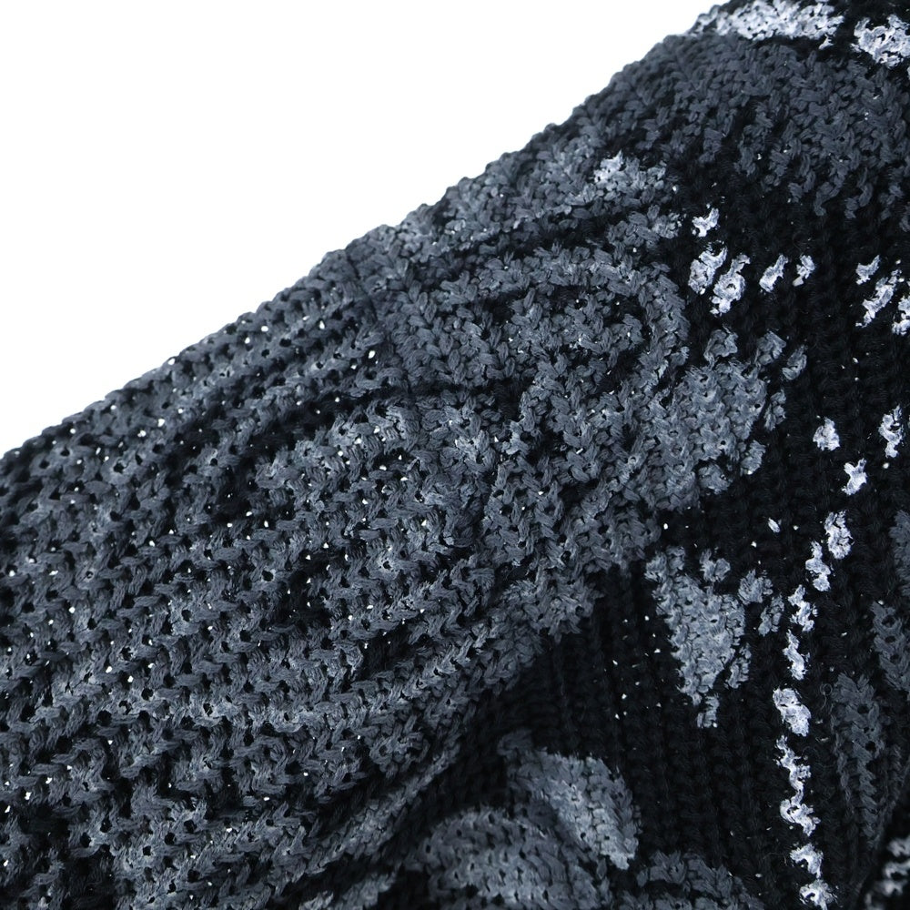 SUPREME(シュプリーム) 24SS Printed Paisley Sweater ペイズリー 総柄 ニット セーター ブラック