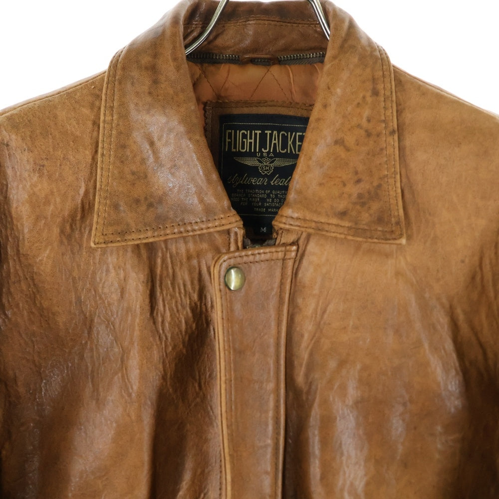 VINTAGE(ヴィンテージ) A-2 Military Flight Leather Jacket フライトレザージャケット ブラウン