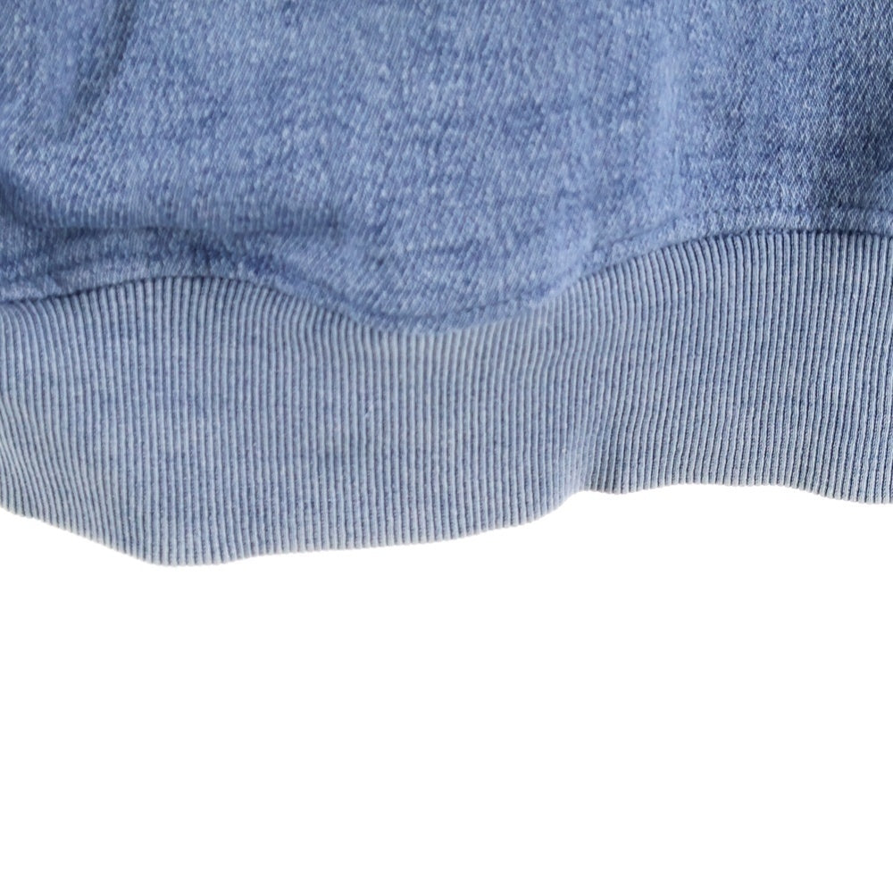 DIESEL(ディーゼル) D-UM-Rib ロゴワッペン コットンデニム プルオーバースウェットパーカー インディゴ A03939