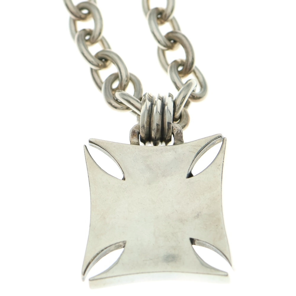 BIGTWIN(ビッグツイン) アイアンクロス スカル ネックレス シルバー