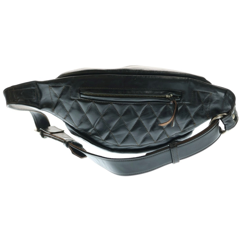 TOYS McCOY(トイズマッコイ) BECK ホースハイド レザー キルティング デュアルブレードバッグ ボディバッグ ブラック