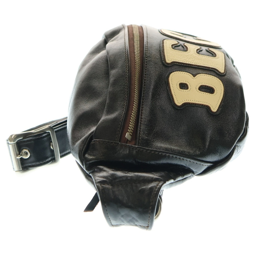 TOYS McCOY(トイズマッコイ) BECK ホースハイド レザー キルティング デュアルブレードバッグ ボディバッグ ブラック