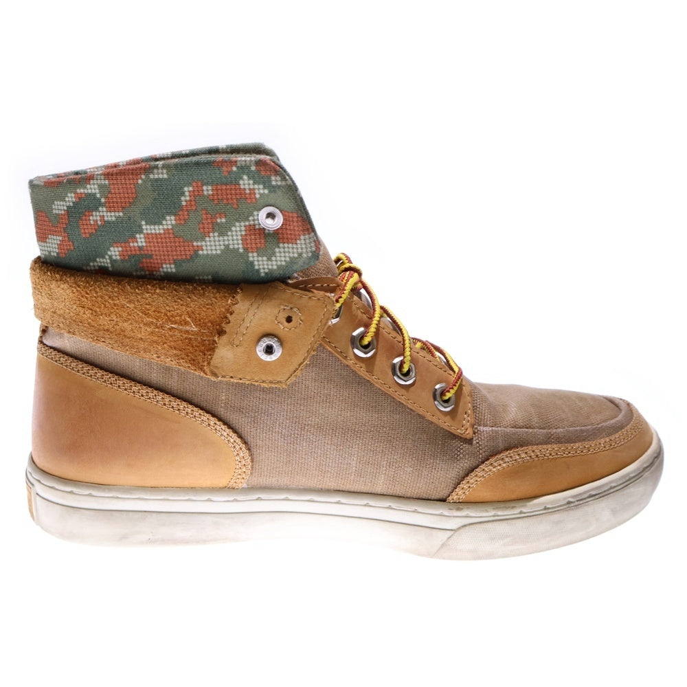 Timberland(ティンバーランド) Earthkeepers ANTI-FATIGUE レザー ハイカットスニーカー ベージュ US10/28cm 6240A 2321