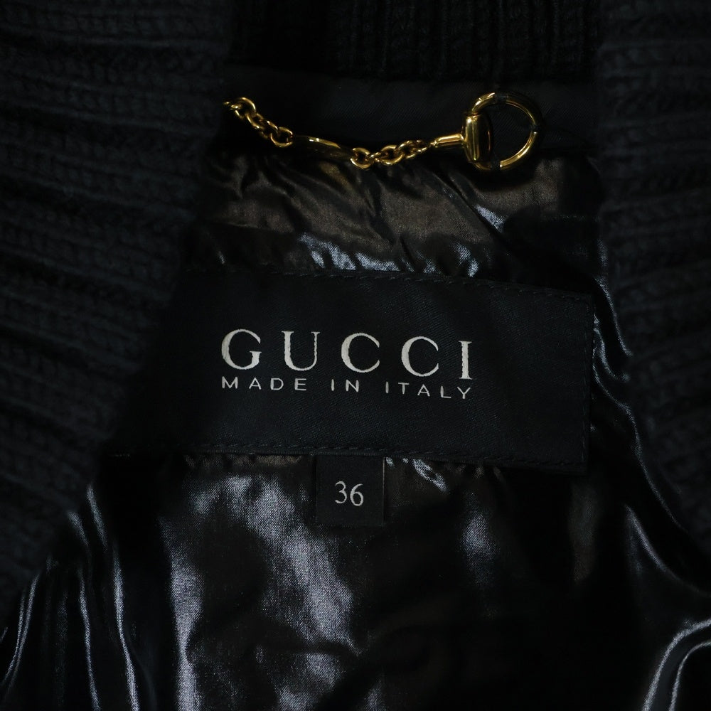 GUCCI(グッチ) スタッズ ナイロン モッズコート ジャケット ブラック 270770 ZK682 レディース