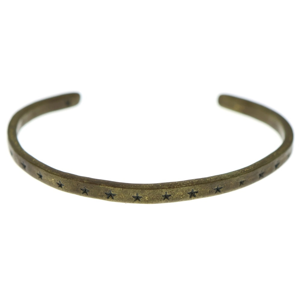 NO BRAND(ノーブランド) Hawk company 星 型押し バングル ゴールド