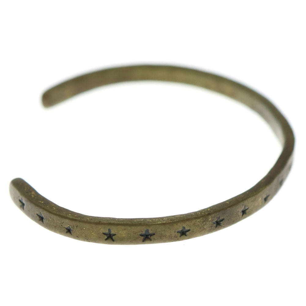 NO BRAND(ノーブランド) Hawk company 星 型押し バングル ゴールド