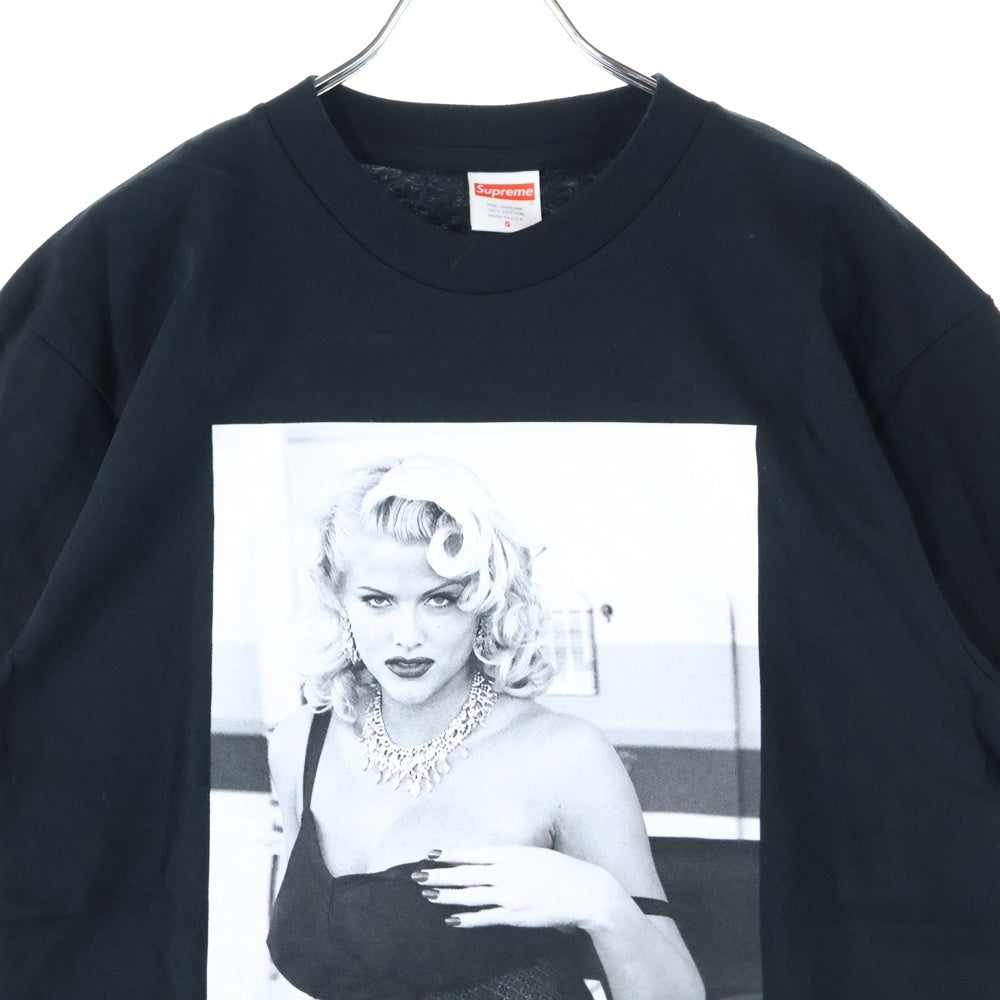 SUPREME(シュプリーム) 21SS Anna Nicole Smith Tee アンナ・ニコル・スミス フォトプリント クルーネック半袖Tシャツ ブラック