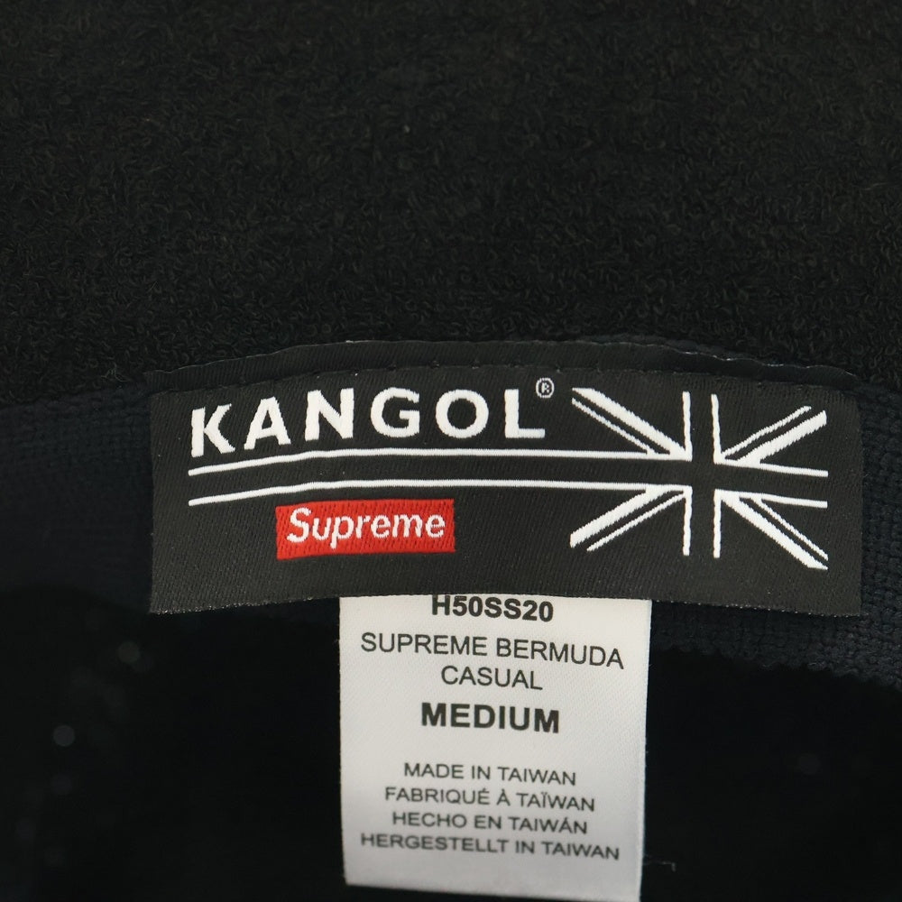 SUPREME(シュプリーム) 20SS ×KANGOL Bermuda Casual Hat カンゴール バミューダ カジュアル バケットハット 帽子 ブラック H50SS20