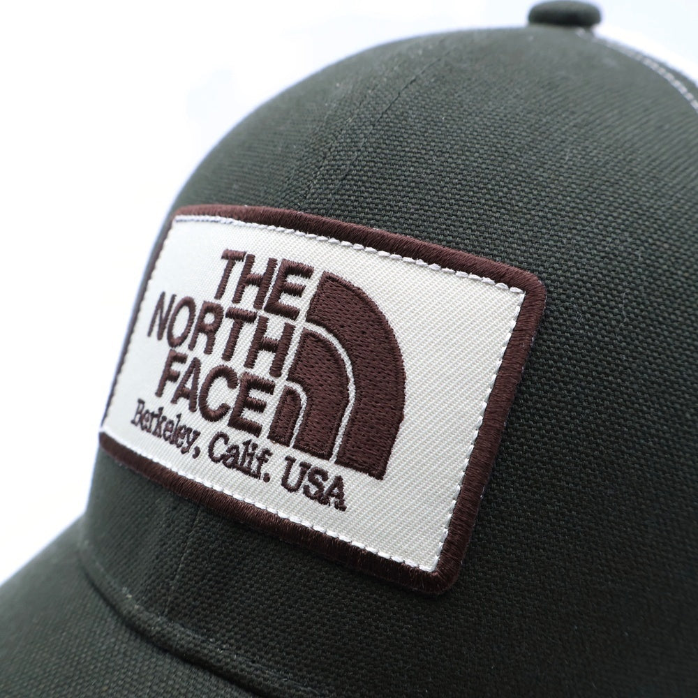 THE NORTH FACE(ザノースフェイス) ロゴワッペン メッシュキャップ カーキ NN02346