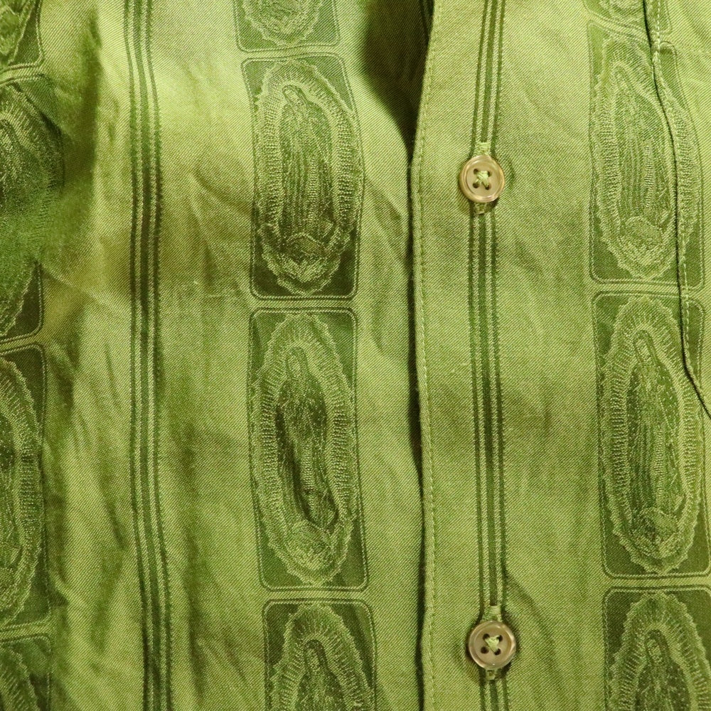 SUPREME(シュプリーム) 19SS Guadalupe S/S Shirt グアダルーペ マリア 総柄 オープンカラー 半袖シャツ グリーン