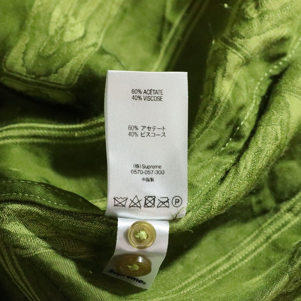 SUPREME(シュプリーム) 19SS Guadalupe S/S Shirt グアダルーペ マリア 総柄 オープンカラー 半袖シャツ グリーン