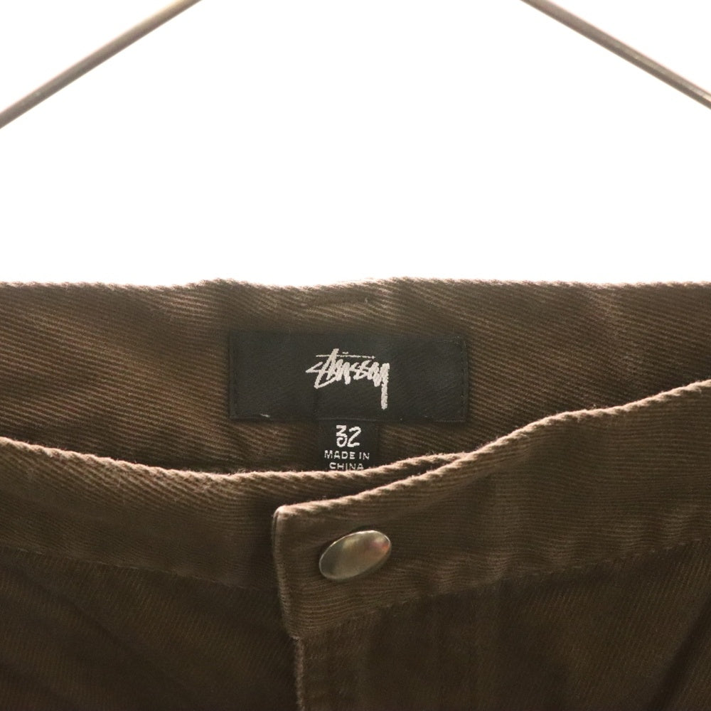 STUSSY(ステューシー) Twill Workgear Trouser Chino Work Pants ツイル トラウザー ワーク チノパンツ ブラウン 116625