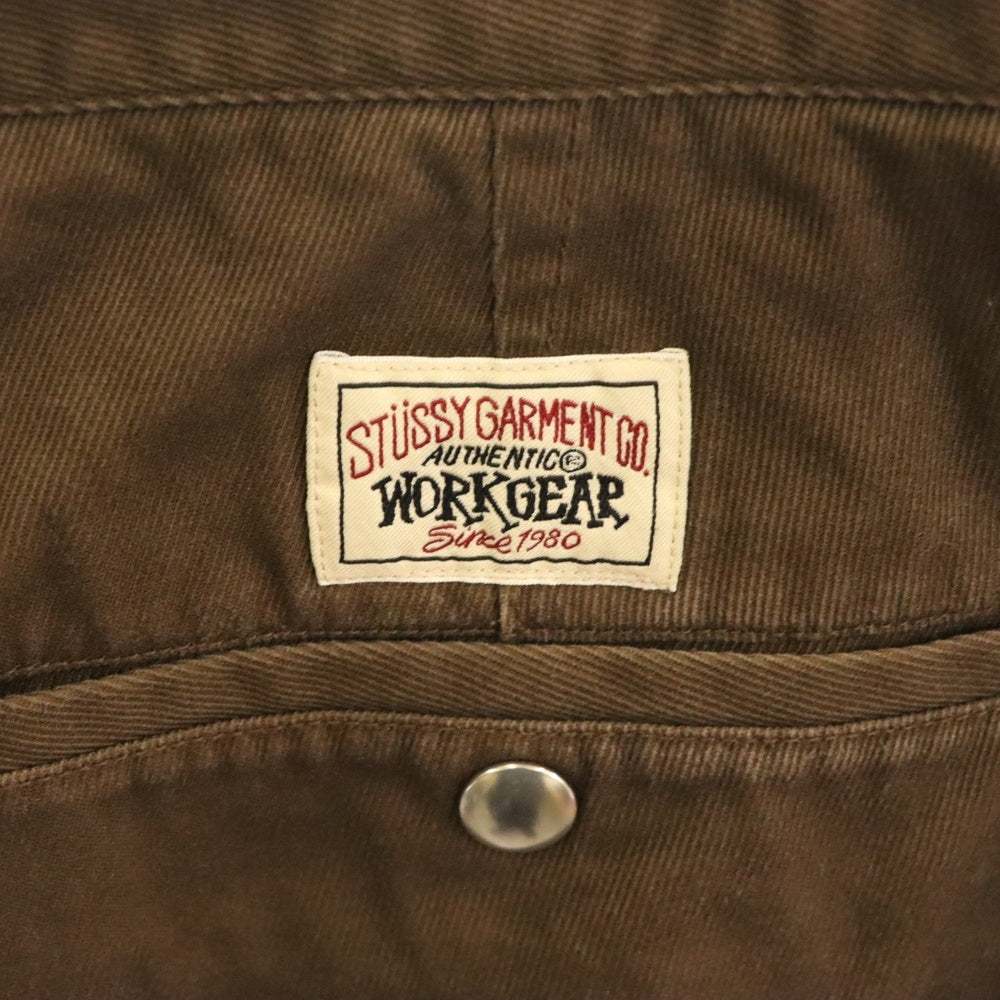 STUSSY(ステューシー) Twill Workgear Trouser Chino Work Pants ツイル トラウザー ワーク チノパンツ ブラウン 116625