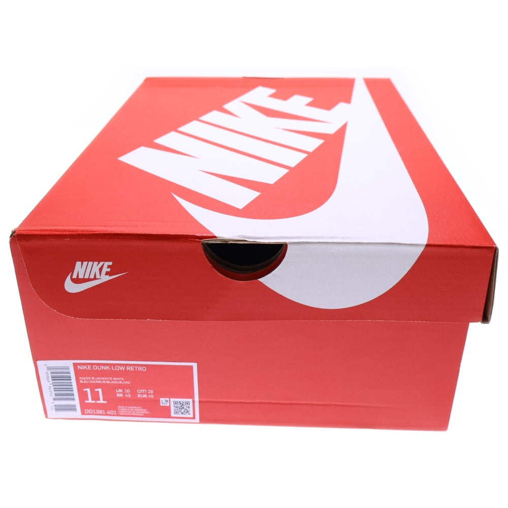 NIKE(ナイキ) DUNK LOW RETRO RACER BLUE ダンク レトロ レーサー ローカットスニーカー ホワイト/ブルー US11/29cm DD1391-401