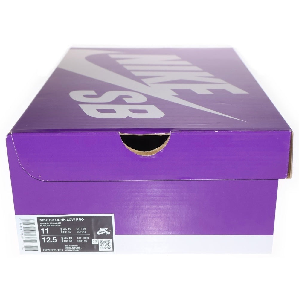 NIKE(ナイキ) DUNK LOW PRO WHITE BLACK WHITE GUM LIGHT BROWN ダンク プロ ローカットスニーカー ホワイト/ブラック US11/29cm CD2563-101