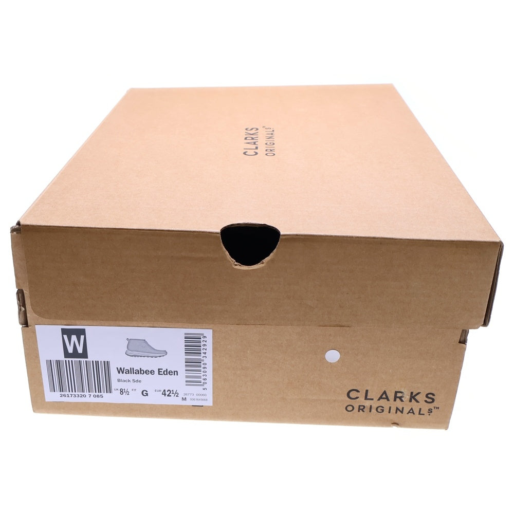 Clarks(クラークス) Wallabee Eden ワラビー スウェード ローカット スニーカー ブラック UK8.5/26.5cm 261733207085