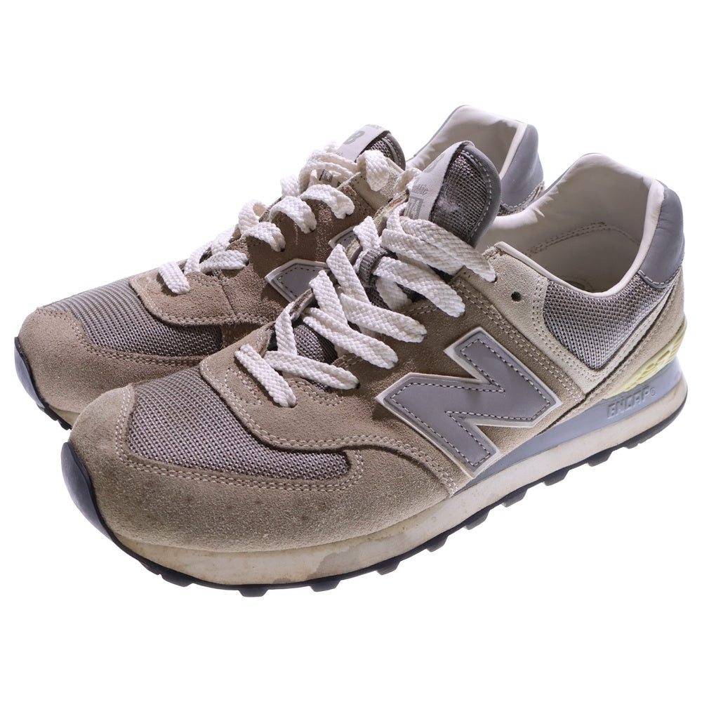 New Balance(ニューバランス) ML574VG スエードメッシュ ローカットスニーカー US9/27.0cm ベージュ