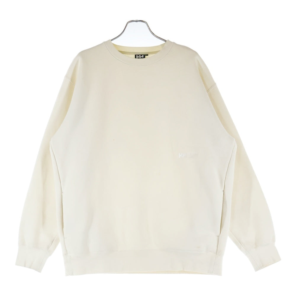 HELLY HANSEN(ヘリーハンセン) HHロゴ 刺繍 スウェット トレーナー クリーム HZ32461