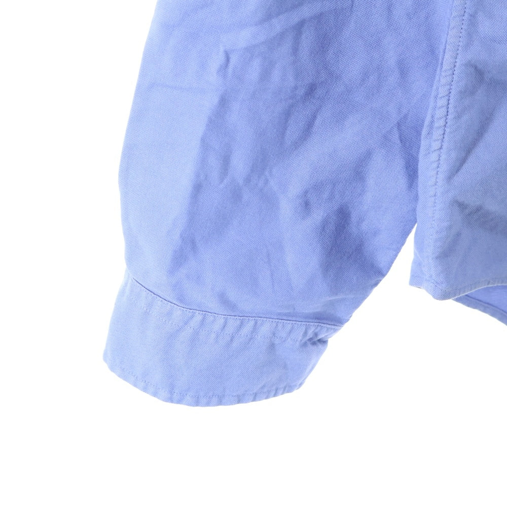 POLO RALPH LAUREN(ポロラルフローレン) SLIM FIT フロントロゴ刺繍 長袖シャツ ブルー