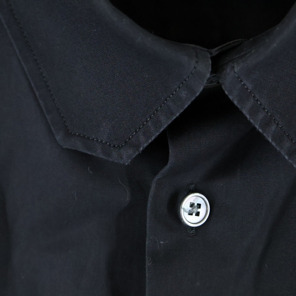 LOUIS VUITTON(ルイヴィトン) 22SS STAPLES DNA ヴァージル期 スクエアカラー 長袖シャツ ブラック RM241Q NLZ HJS40W