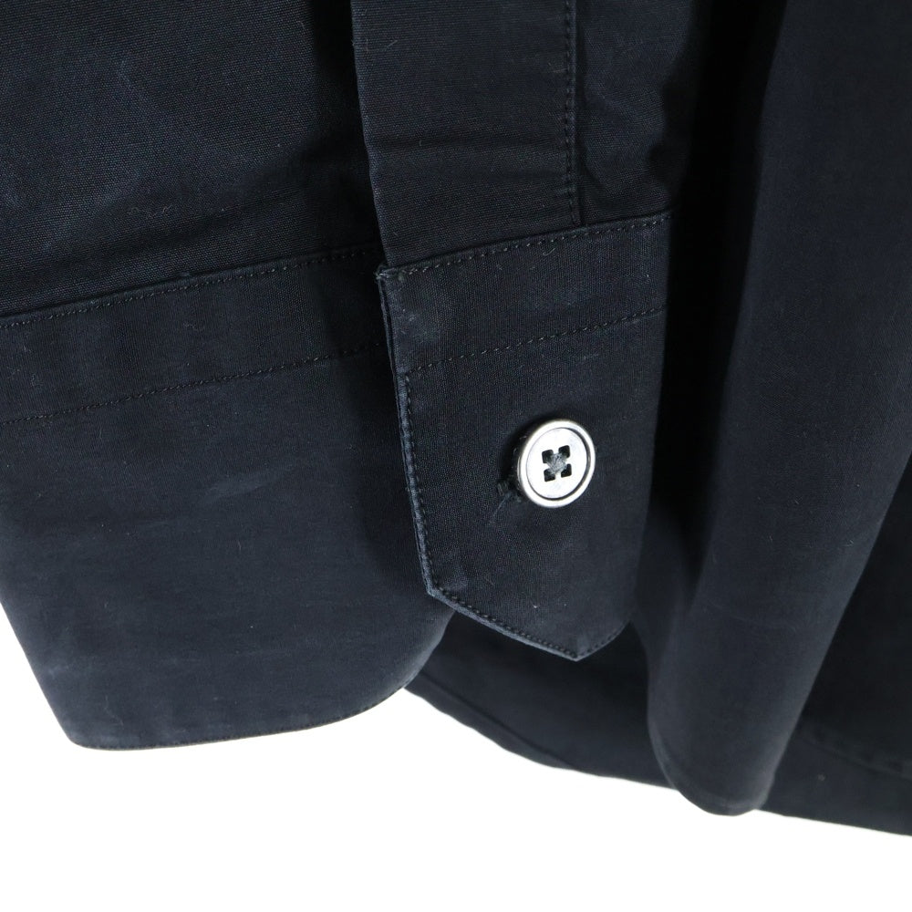 LOUIS VUITTON(ルイヴィトン) 22SS STAPLES DNA ヴァージル期 スクエアカラー 長袖シャツ ブラック RM241Q NLZ HJS40W