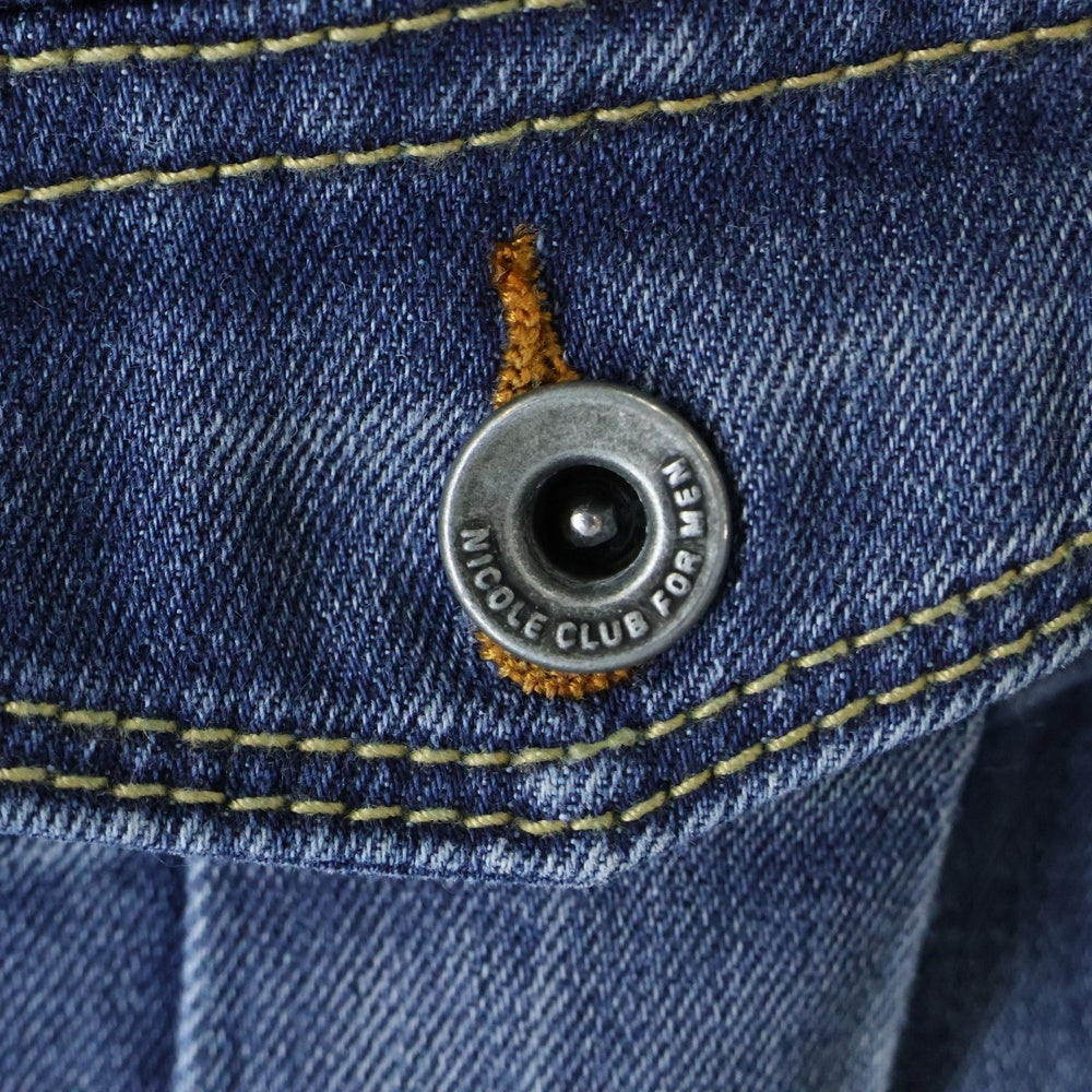 NICOLE CLUB FOR MEN(ニコルクラブフォーメン) デニムジャケット インディゴ 6164-8006