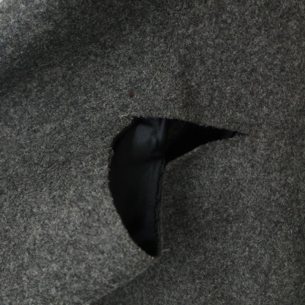 NO BRAND(ノーブランド) CIVIDINI 3B ウール コート ジャケット チャコール