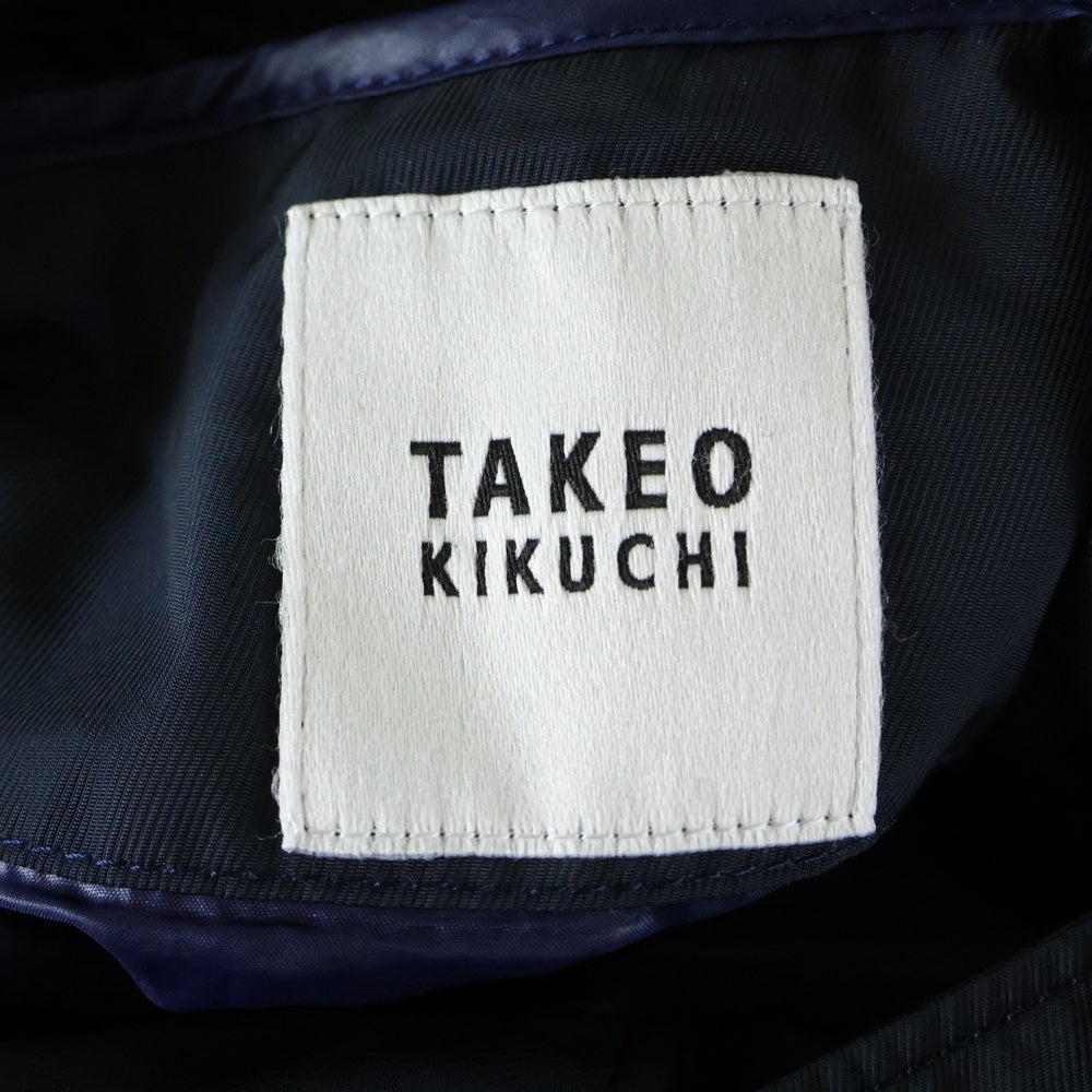 TAKEO KIKUCHI(タケオキクチ) ライニング ナイロン ロング コート ネイビー AH507-95404