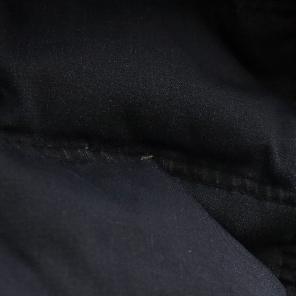 NICOLE CLUB FOR MEN(ニコルクラブフォーメン) Hungarin Duck Down フード ジップ切り替え デニム ダック ダウンジャケット ネイビー 7566-3730