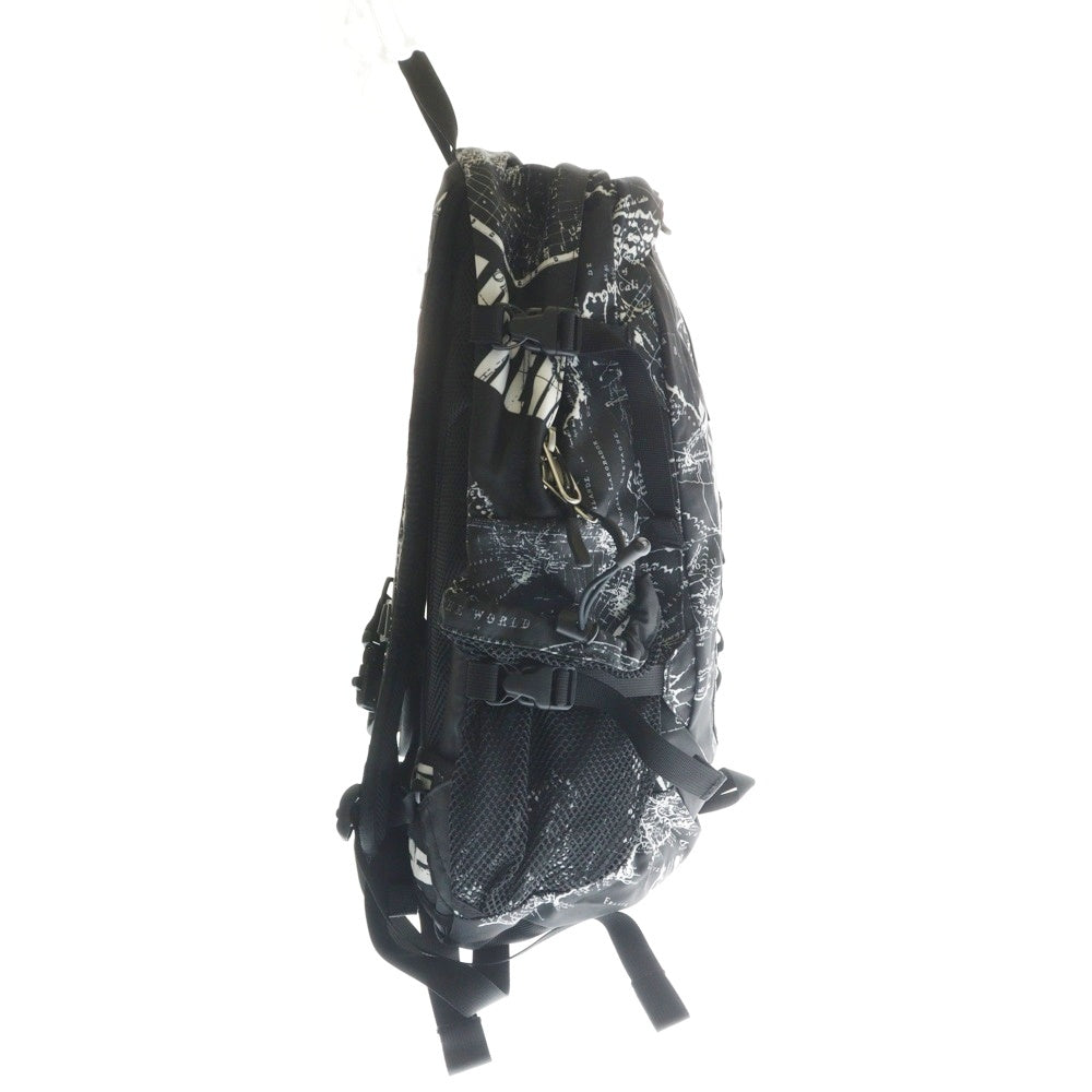 SUPREME(シュプリーム) 12SS × THE NORTH FACE Hot Shot Backpack ザノースフェイス ホットショット 地球儀 総柄 バックパック リュック ブラック NM71209