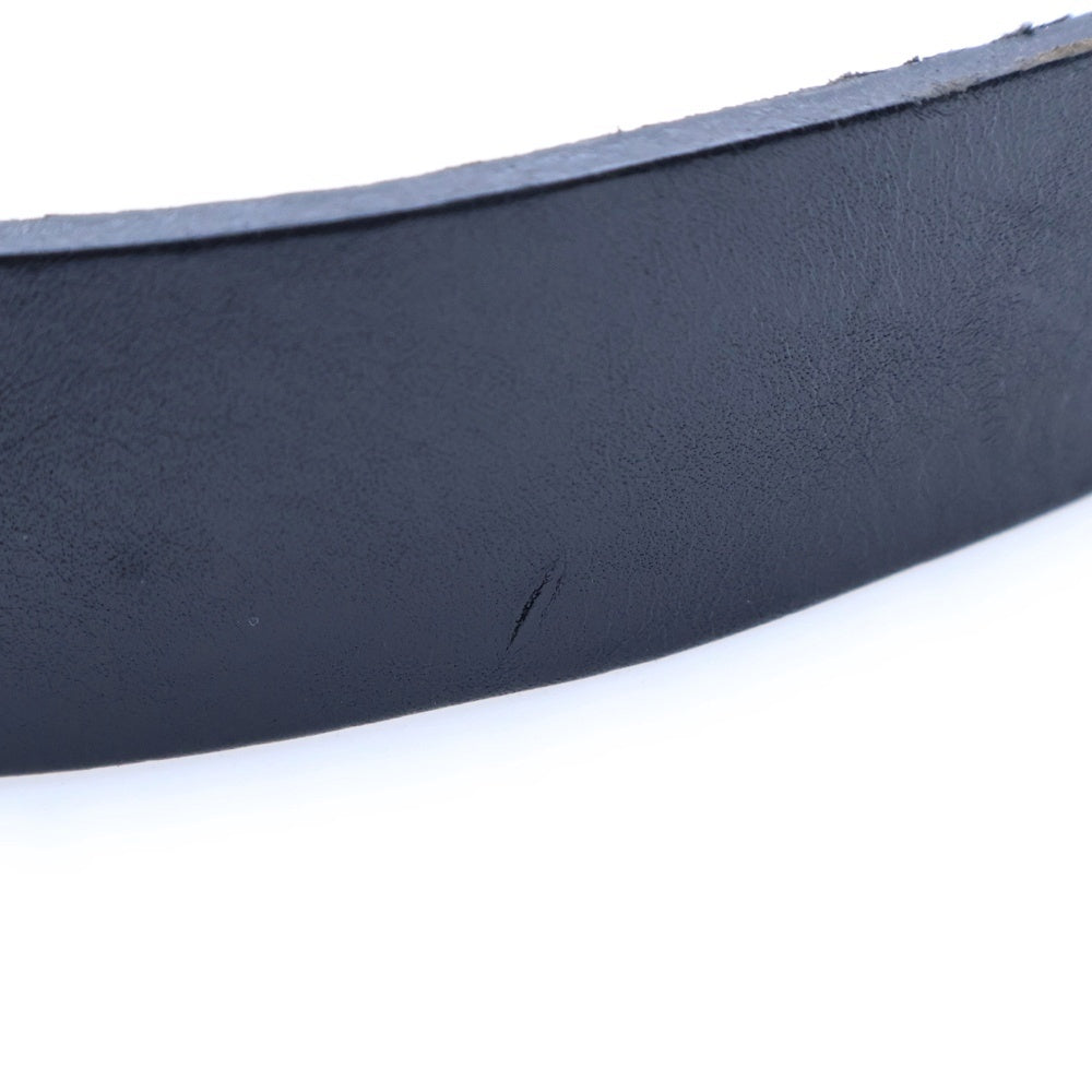 agnes b.(アニエスベー) CUIR-VACHETTE レザーベルト ブラック