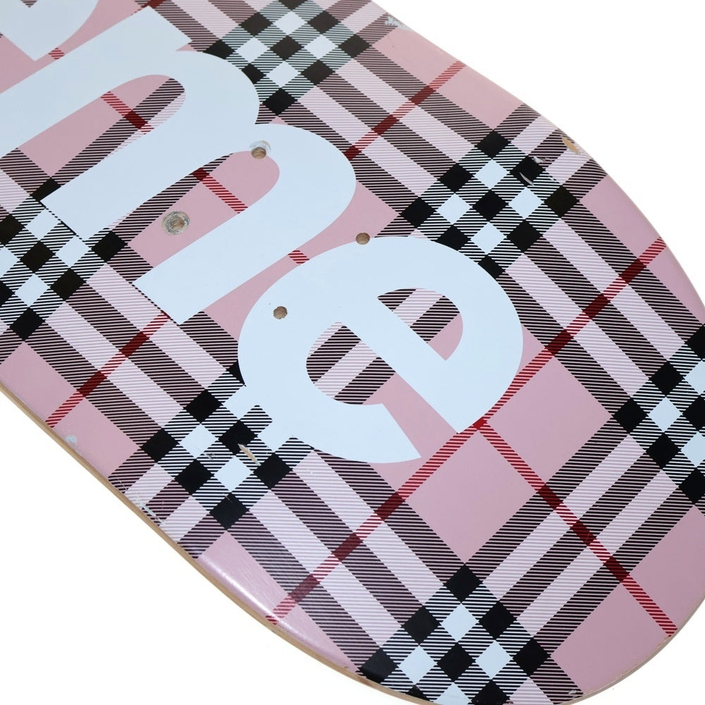 SUPREME(シュプリーム) 22SS × Burberry Skateboard Deck バーバリー スケートボード デッキ ピンク