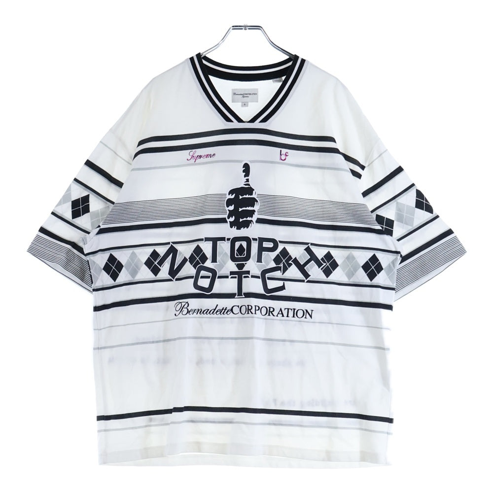 SUPREME(シュプリーム) 23SS × Bernadette Corporation Pique Soccer Top バーナデット コーポレーション ピケ サッカー トップ 半袖Tシャツ カットソー ホワイト