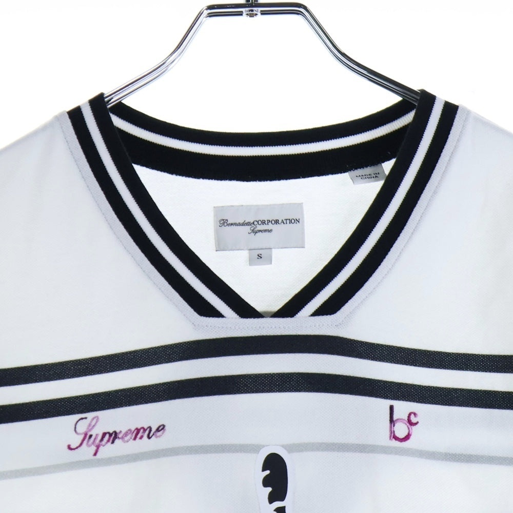 SUPREME(シュプリーム) 23SS × Bernadette Corporation Pique Soccer Top バーナデット コーポレーション ピケ サッカー トップ 半袖Tシャツ カットソー ホワイト