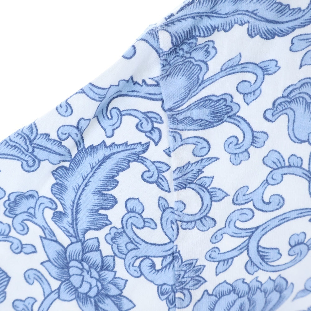 SUPREME(シュプリーム) 19SS Damask L/S Top ダマスク ペイズリー柄 ロングスリーブトップ 長袖Tシャツ ブルー