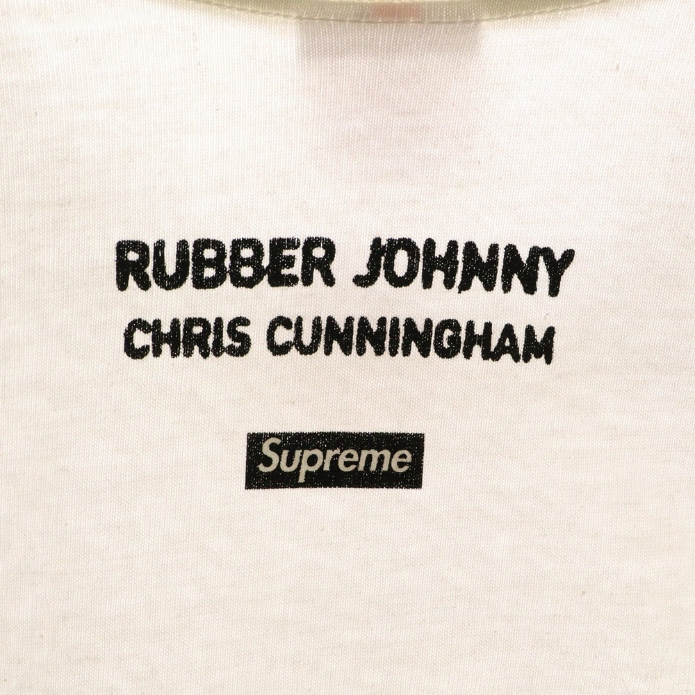 SUPREME(シュプリーム) 18AW Chris Cunningham Rubber Johnny Tee クリス・カニンガム ラバージョニー フロントプリント クルーネック 半袖Tシャツ カットソー ホワイト