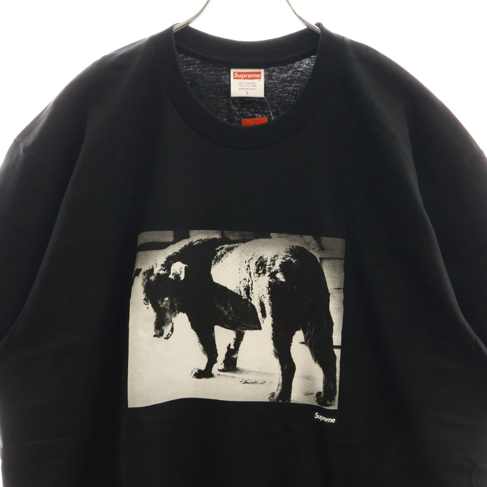 SUPREME(シュプリーム) 22SS Daido Moriyama Dog Tee 森山大道 ドッグ フォトプリント クルーネック 半袖Tシャツ カットソー ブラック